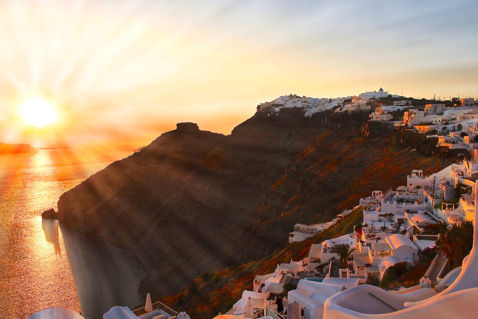 Sunset no person greece