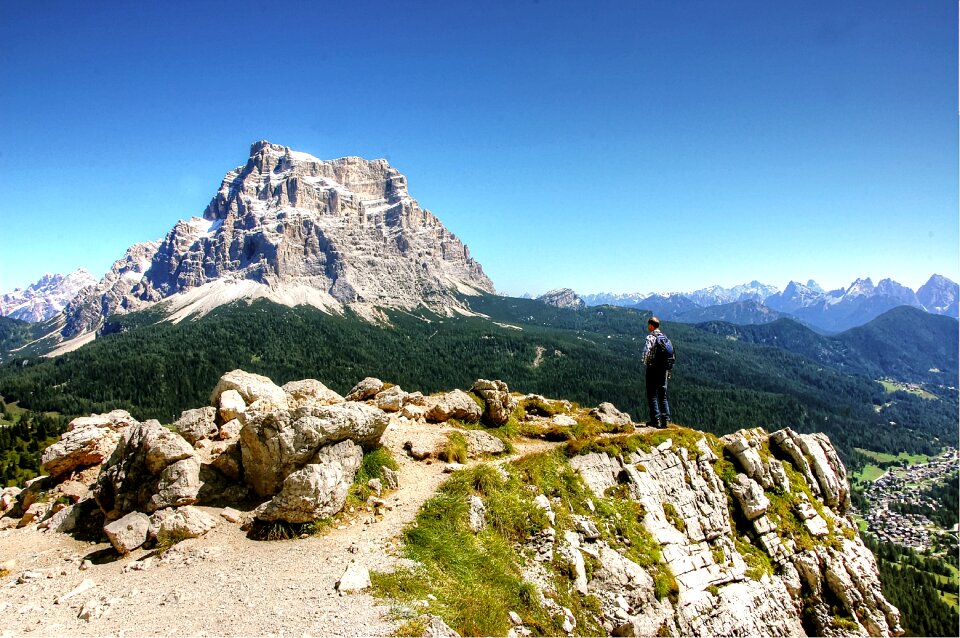 Nature hiking mountains