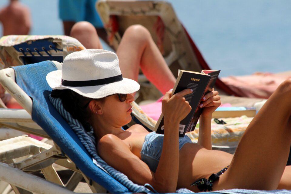 Girl book person