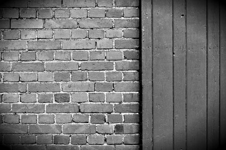 Brick wall hauswand wood photo