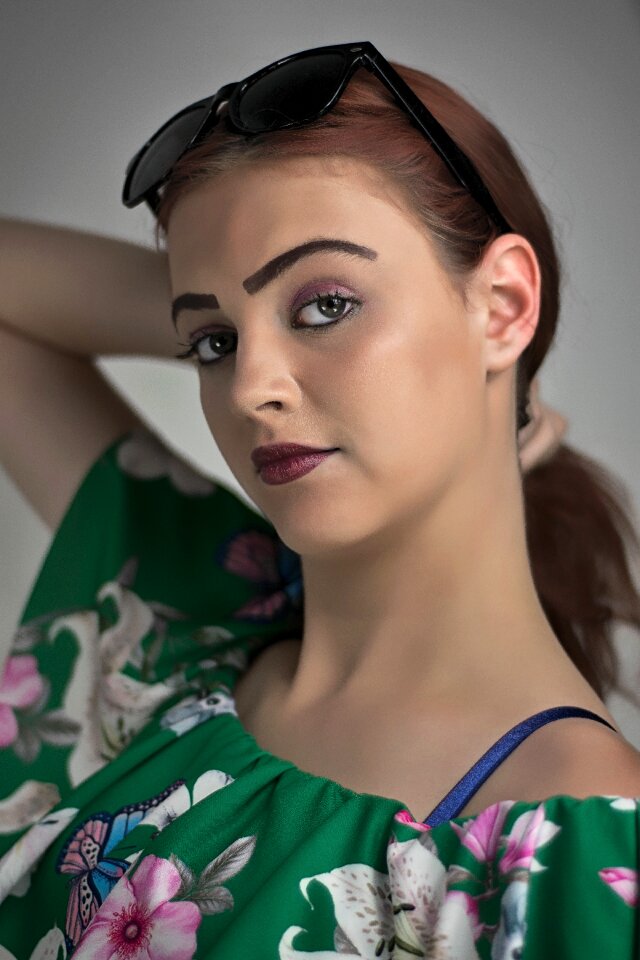 Beauty young facial