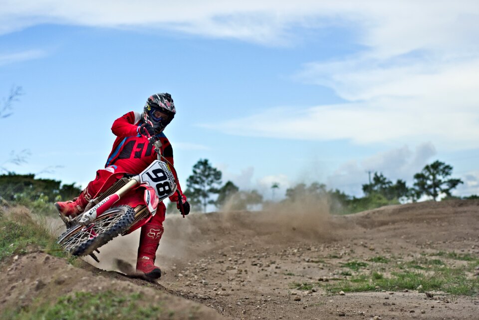 Dirt bike sport helmet