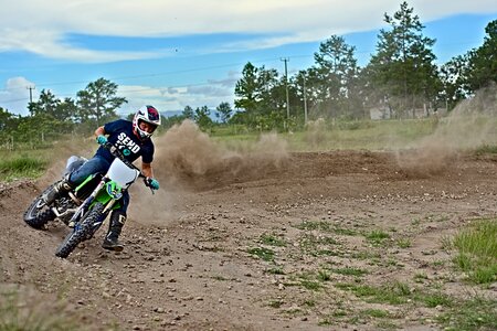 Dirt bike sport helmet photo