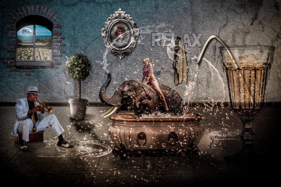 Bath composing fantasy