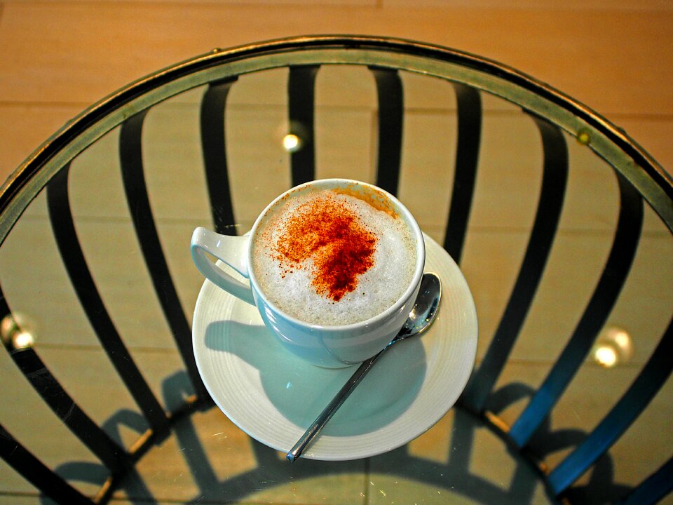 Beverage glass cups of coffee