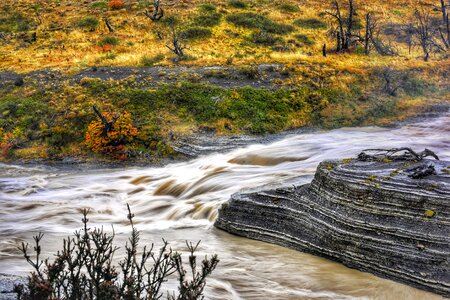 Patagonia river landscape