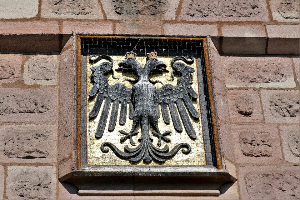 Monument facade emblem