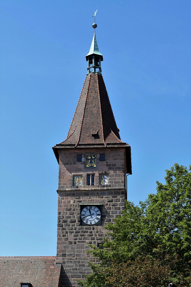 Nuremberg clock historic center