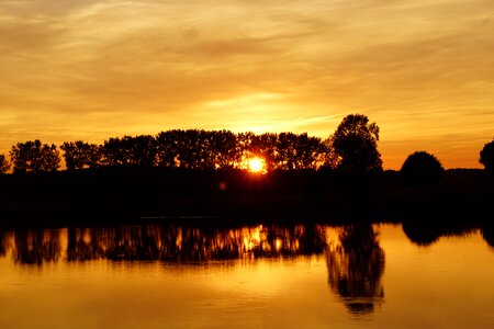 Sky landscape water photo