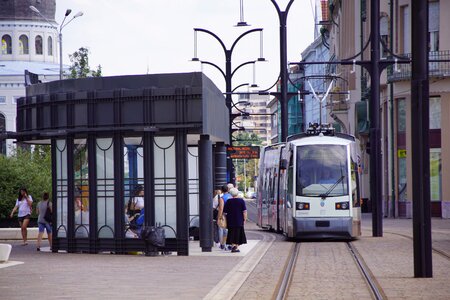 The centre of city building