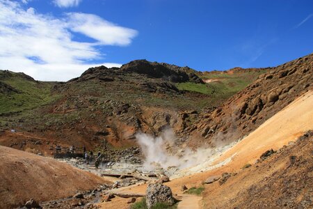 Steam volcanoes nature