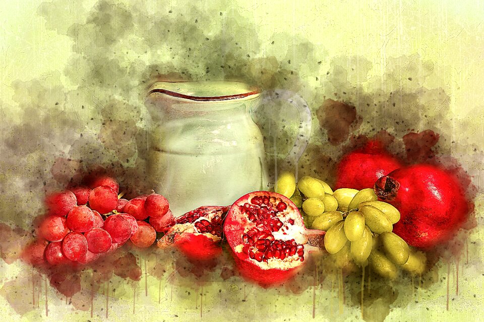 Painting fruit fruits