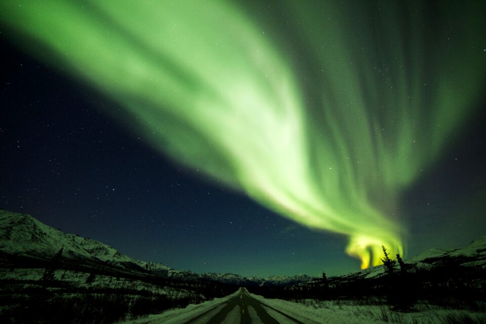 Night landscape nature