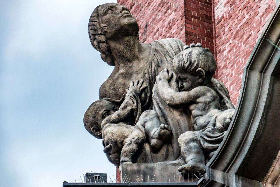 Woman child old