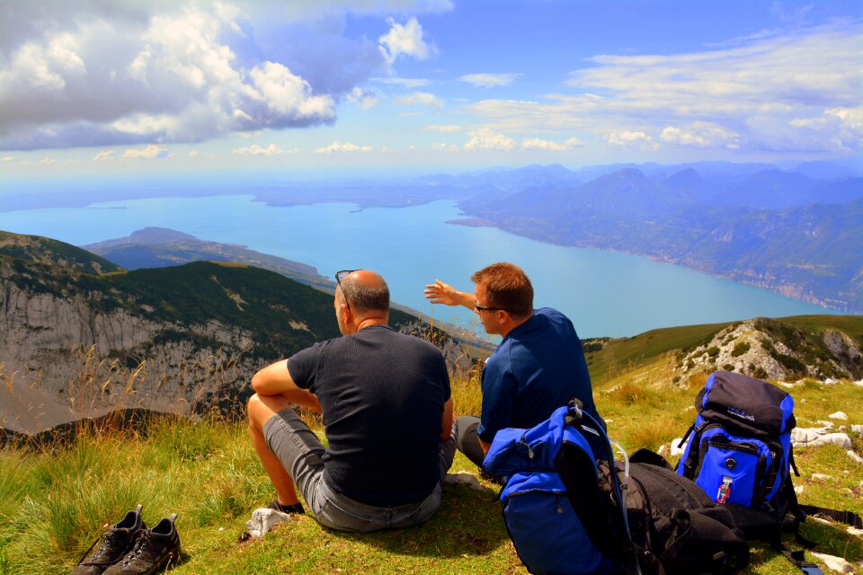 Mountain lake garda