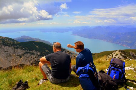 Mountain lake garda