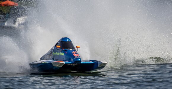Racing motorsport racing boat