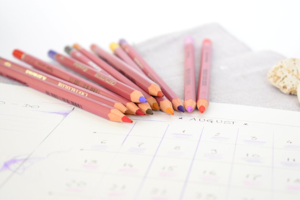Colors colored pencils drawing