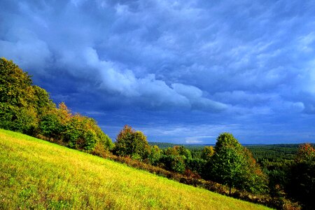 Landscape cloud cover drama