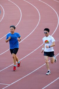 Athletics track training