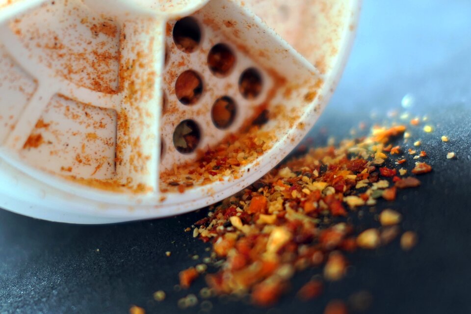 Spices colorful pepper kitchen
