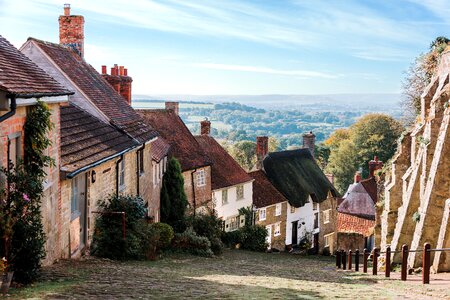 Landscape travel gold hill photo