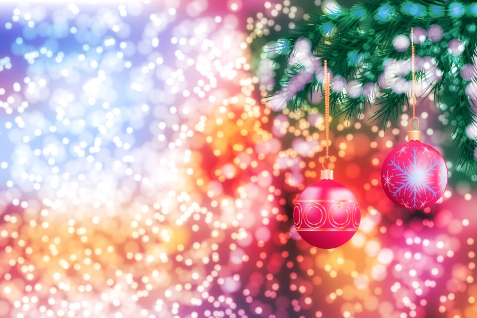 Background ornament postcard
