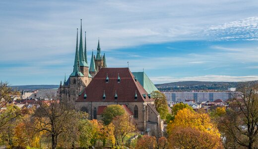 Mariendom erfurt thuringia germany