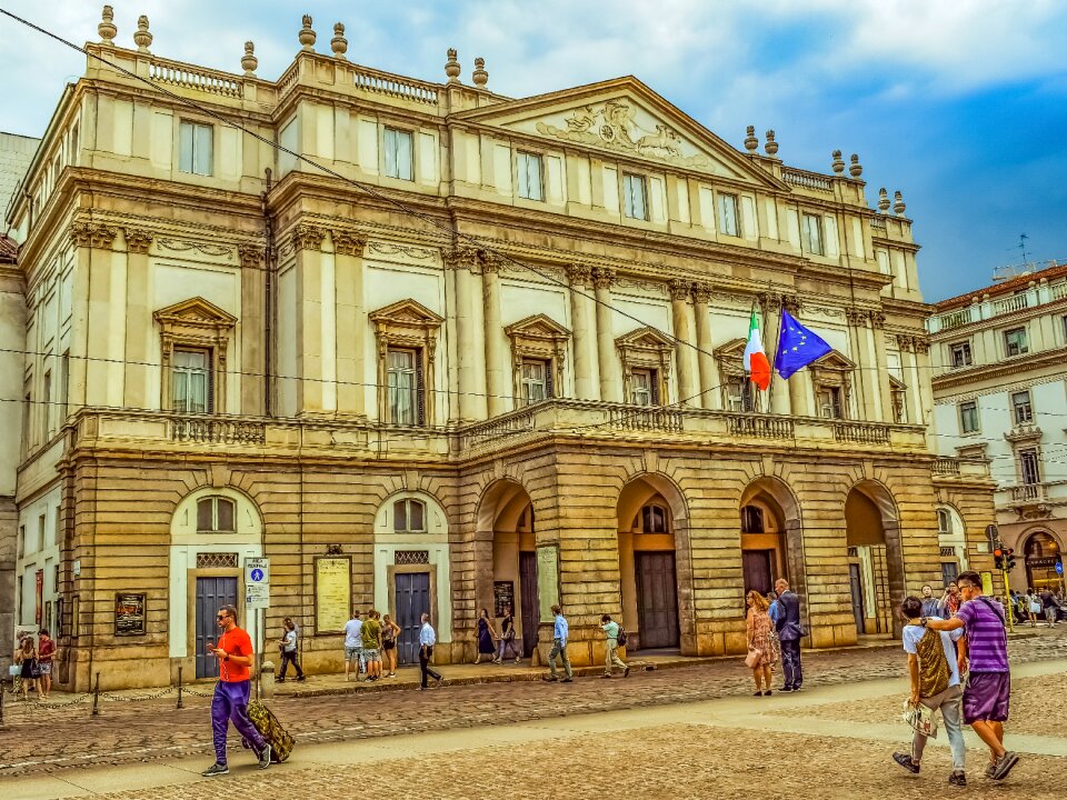 Building landmark facade
