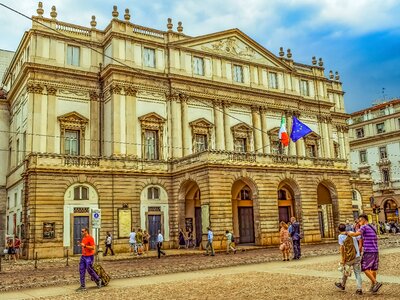 Building landmark facade