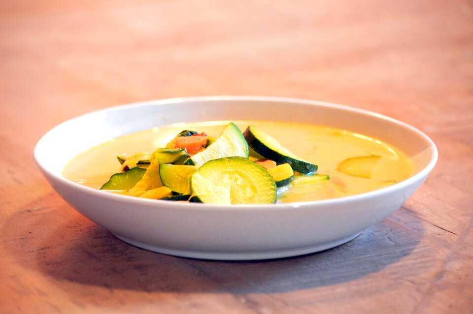 Soup table plate photo