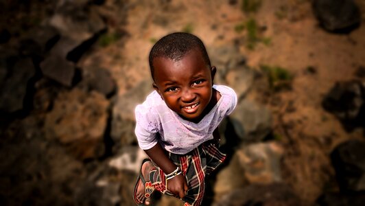 One little girl happiness