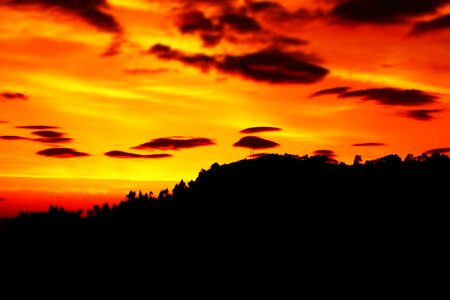 Sky mountain sunrise photo