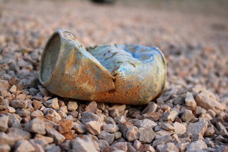 Stones trash recycling photo