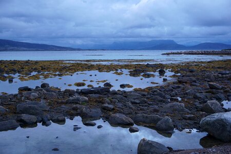 Blue landscape nature photo