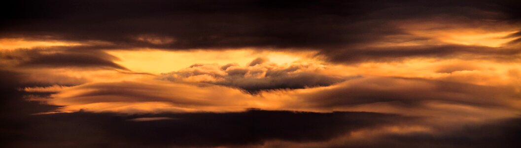 Clouds evening night photo