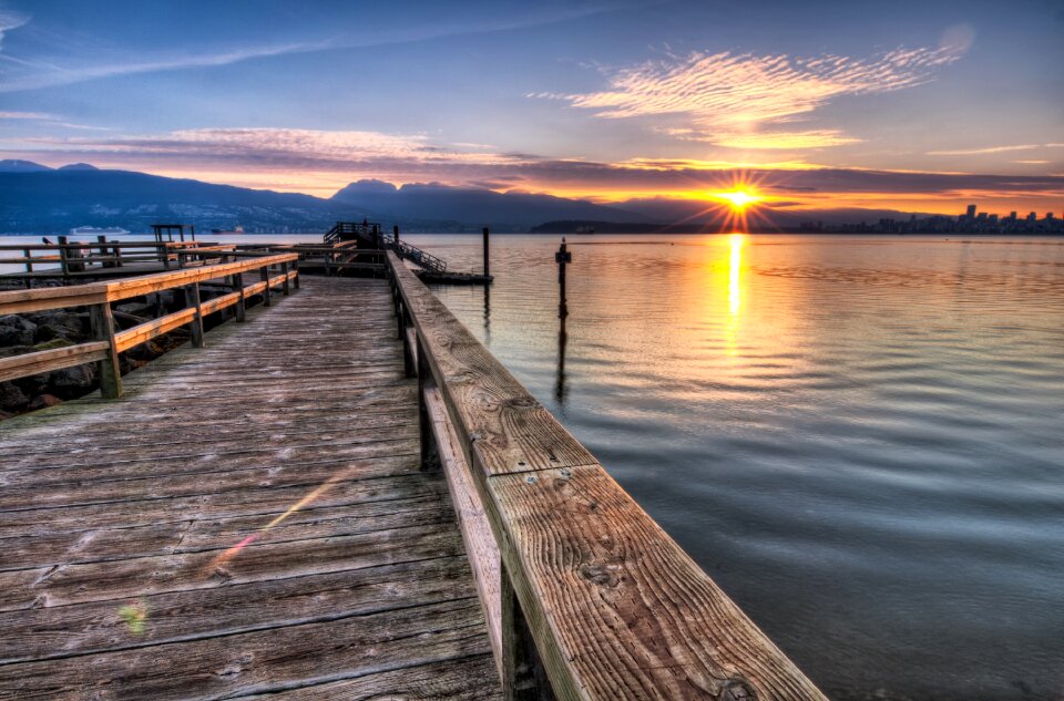 Lake landscape morning