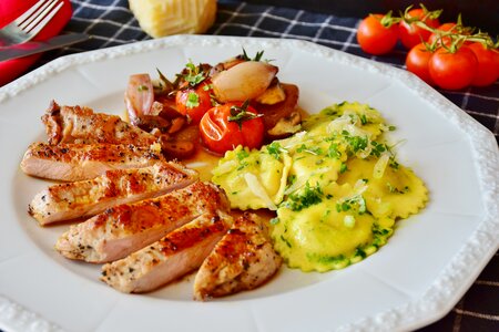 Meat pink barbecue