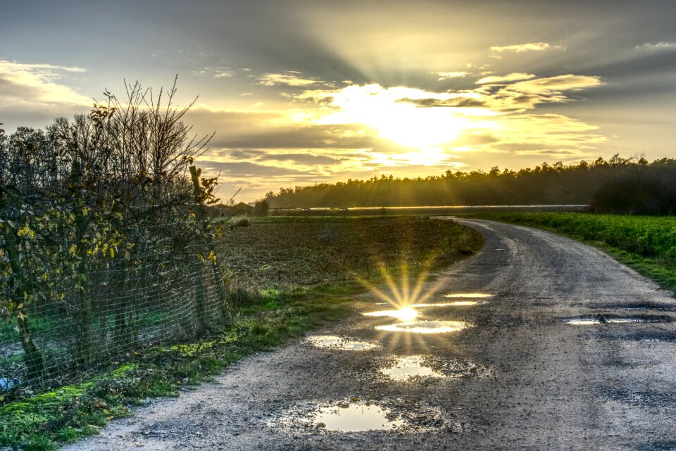 Reflection dazzling star sun