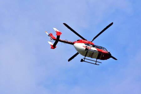 Ambulance helicopter rescue doctor on call photo