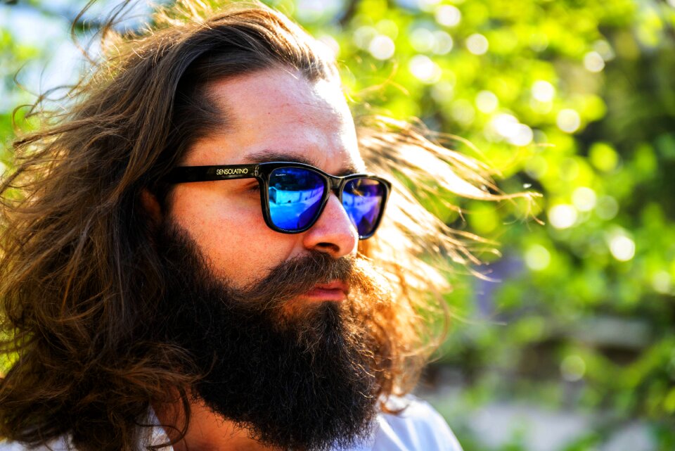 Glasses portrait summer