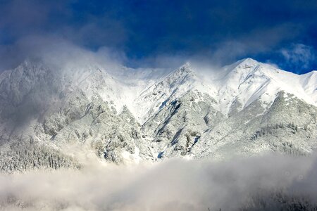Mountains alps cloud photo