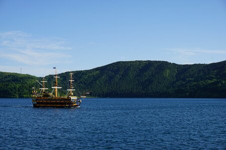 Lake boat japanese photo