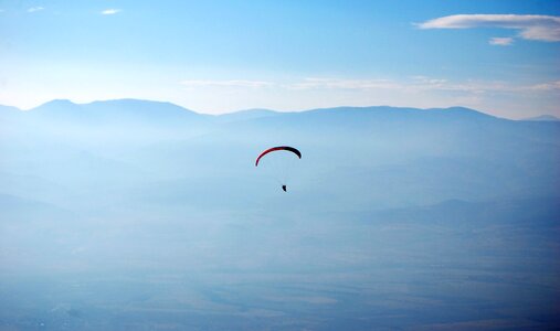 Earth paragliding sport