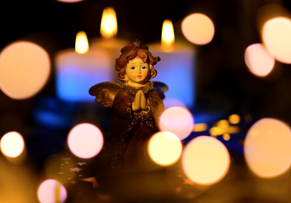 Candlelight atmosphere before christmas