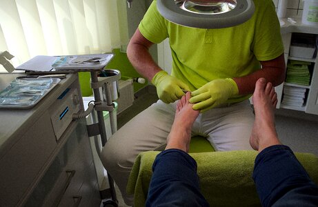 Podiatry feet treatment photo