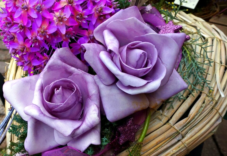 Purple advent decoration