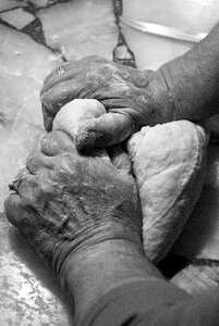 Kitchen knead bread photo