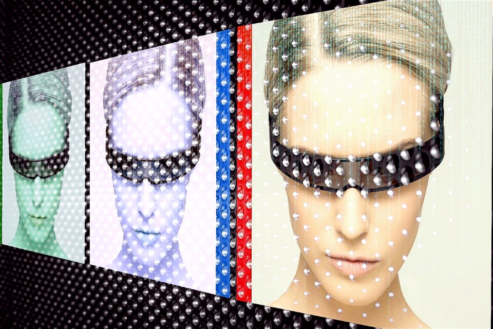 Portrait girl blond
