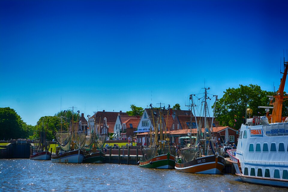 Fishing boat harbour boats